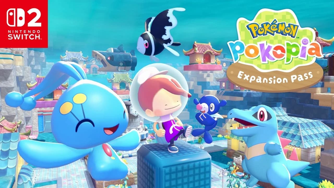 Ditto e Pokémon exploram a cidade submarina de Bubbly Basin, primeira parte do passe de expansão de Pokémon Pokopia no Switch 2